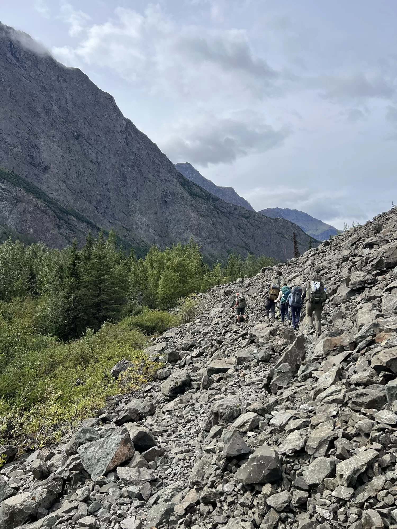 Hiking Crow Pass Trail in Alaska